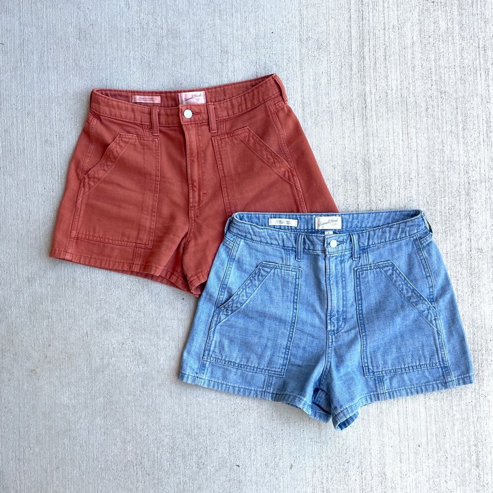 Universal Thread Bundle High Rise Utility Shorts A-Line Womens 8 EUC
